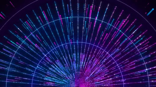 Dynamic Futuristic Neon Particle Radial Burst Background