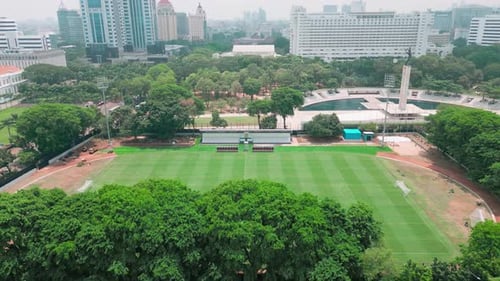 Football training field