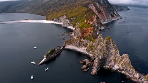 Rocky Coastline Aerial