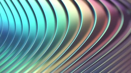 3d Abstract Background with Gradient Blue and Green Curved Lines Forming a Pattern