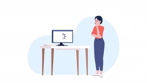 Problème de connexion Internet animé