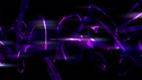 Fond de réflexion abstrait fractal violet bouclable 4K