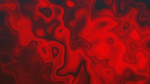 Abstract Fluid Red and Black Organic Liquid Background Loop