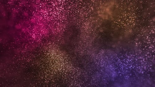 Vibrant Abstract Glitter Particle Background Motion Graphic