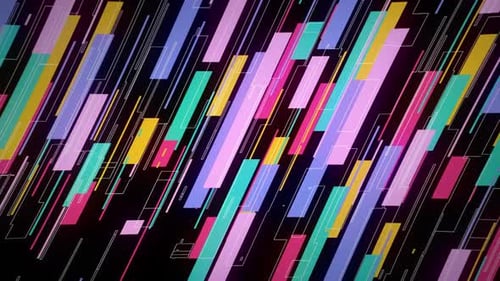 Loop de fundo de linhas coloridas