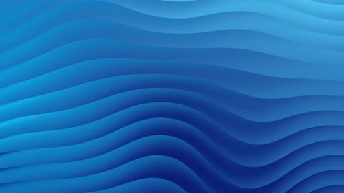 Fluid Abstract Blue Waves Loop Background