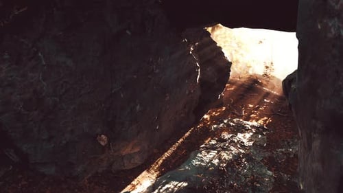 Incredible Sunset From the Cave