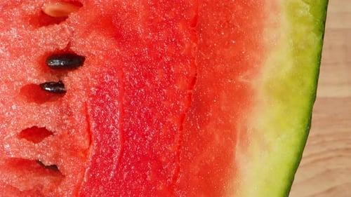Watermelon in macro video