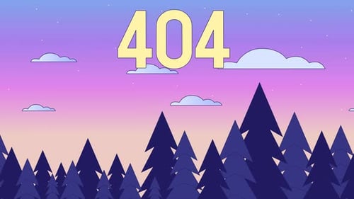 Dusk Forest 404 Error Animation
