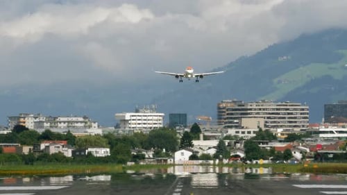 Vidéo d'accélération de l'atterrissage d'un avion