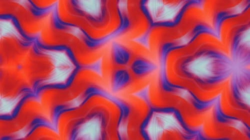 Abstract Fluid Kaleidoscope Loop Motion Background