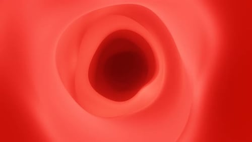Abstract Red Gradient Elegant Ripple Animation Background