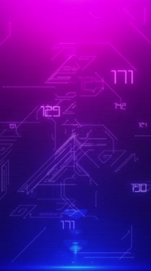 Abstract Digital Data Grid Technology Background Loop