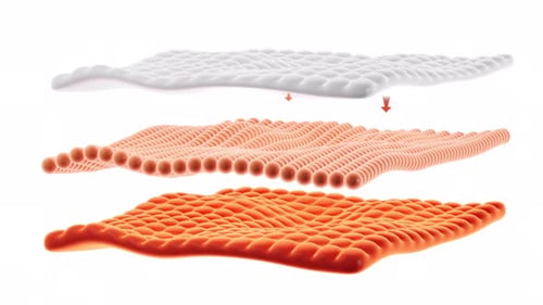 Fond de matelas confortable et doux avec canal alpha, rendu 3D.