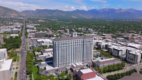 Captivating Aerial Views Showcasing the Stunning Skyline of Salt Lake City Utah