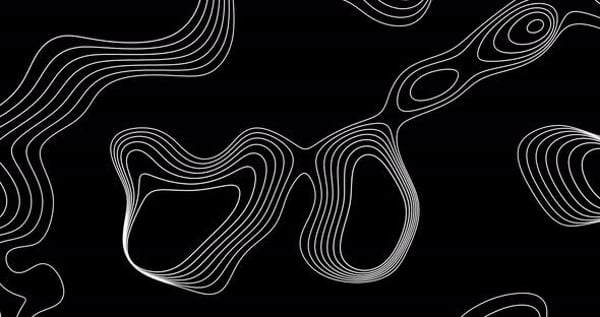 Abstract Morphing Grayscale Topographic Background Animation ...