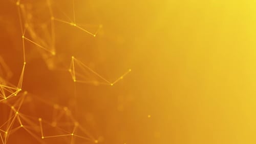 Golden Abstract Technology Network Connection Background Loop