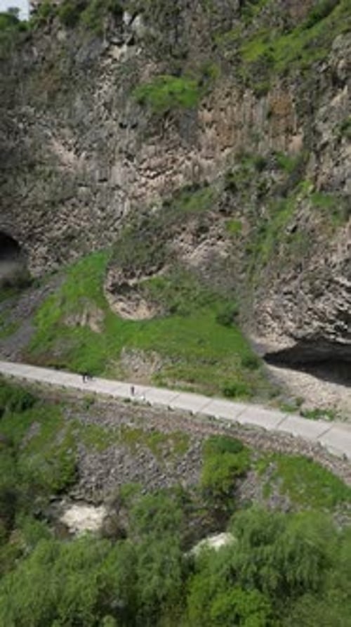 The Garni Gorge with basalt column formations. Armenia