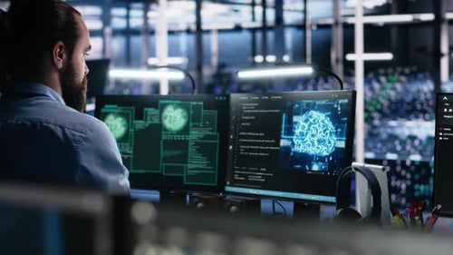 Server Farm Programmers Seeing Hacking Warning Working to Secure Systems