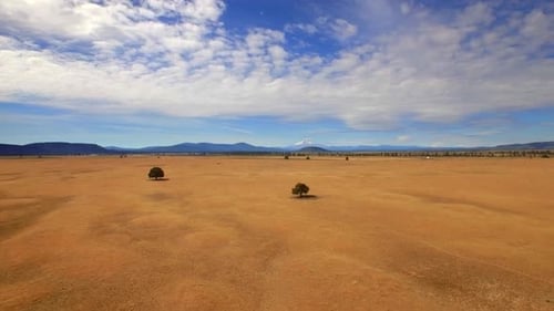 Breathtaking aerial view of Oregon mountains and landscape under a blue sky