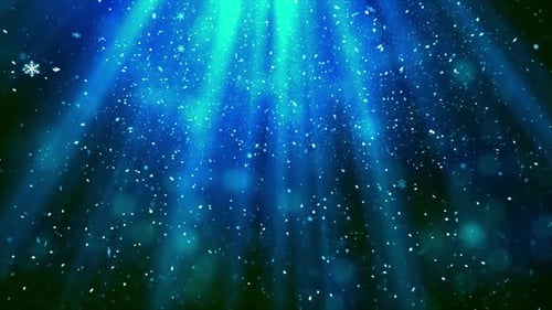 Christmas Winter Snow Heavenly Rays Background 3