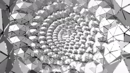 3 D Abstrakter geometrischer Polygon-Hintergrund 03. 4 K