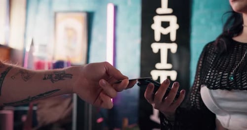 Paying with Credit Card at Retail Location