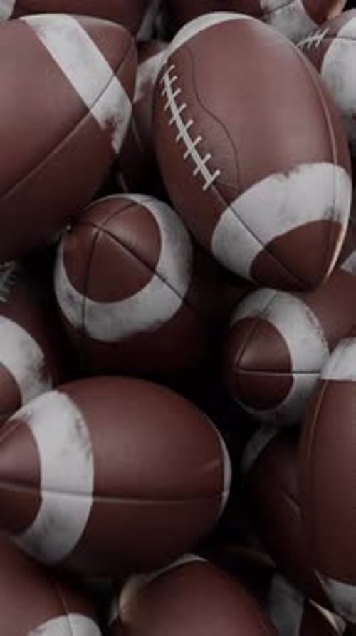 Dynamic American Football Cascade Fill Screen