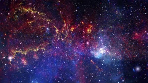 Colorful Nebula Deep Space Starfield Background Animation