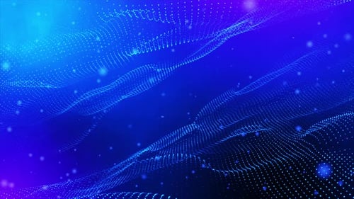 Fundo de onda futurista digital Blue Loop
