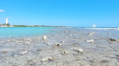 Tropical exotic turquoise beach in Mahahual