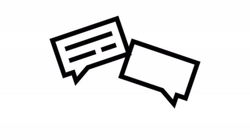 chat line icon animation