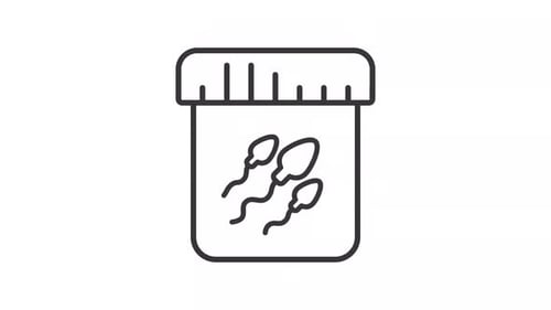 Sperm collecting line animation