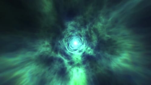 Voyage en hyperespace | Survoler un tunnel à vortex dans l'espace | Animation 3D du vortex temporel