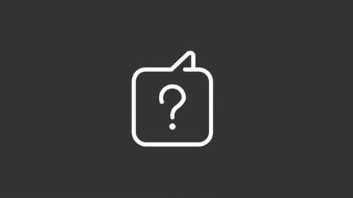 Animated Request White Line Icon