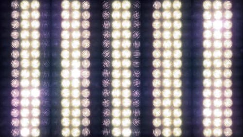 Pared de luz con rayas horizontales que discurren