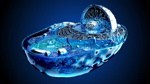 4K abstract animation of the biological cell, Backgrounds Motion ...