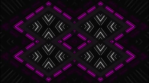 Dynamic pulsating neon geometric patterns light show abstract background