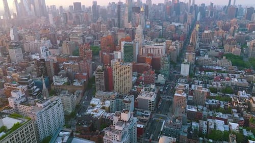 Scenery of varied New York architecture. Beautiful buildings of gorgeous metropolis