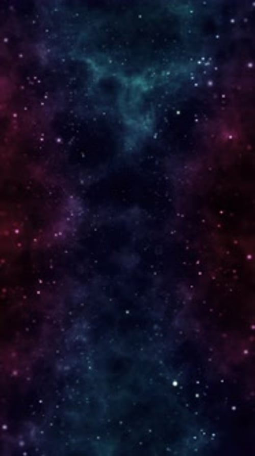 Vertical Animated Cosmic Nebula Starfield Background