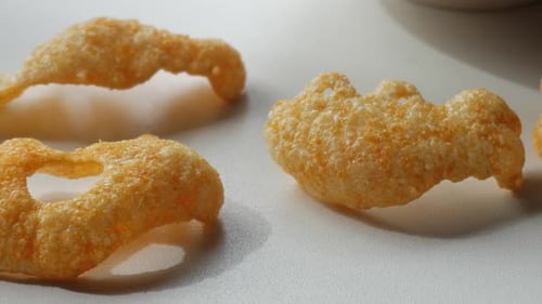 Kartoffel-Crips-Snack. Verarbeitete Lebensmittel.