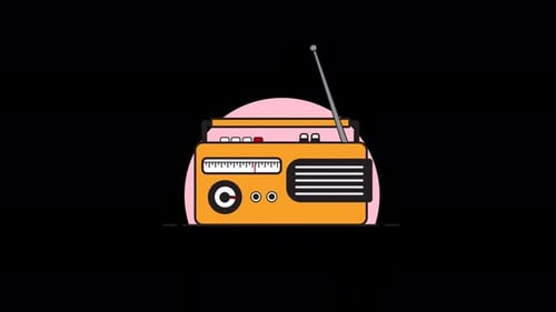 Radio Appliance Animation in Flat Design