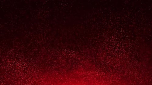 Abstract Glowing Red Particles Loop Background