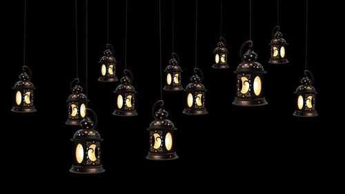 Lantern Lamp With Crescent Moon