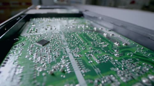 Elektrische Komponenten, Mikrochips, Elektronisch Platine