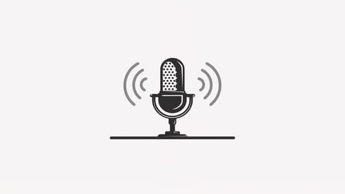 microphone for podcast or broadcast animation video