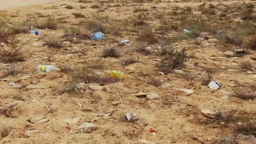 Stop Pollution Dump Trash on Beaches Ocean Saves Ecological Environment Coast