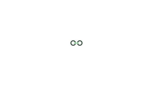 Vidéo d'animation d'icône de symbole de lien Web
