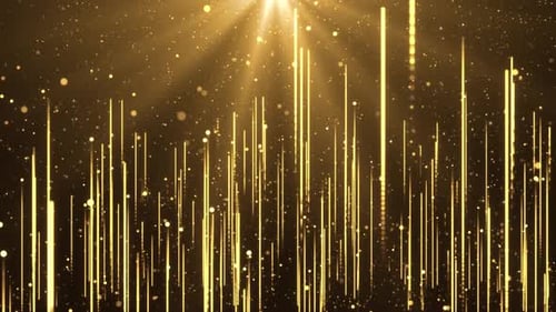 Gold Luxury Sparkling Glitter Star Dust Trail