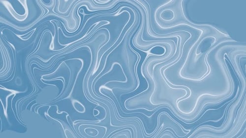 Abstract Fluid Blue Organic Lines Flowing Motion Background
